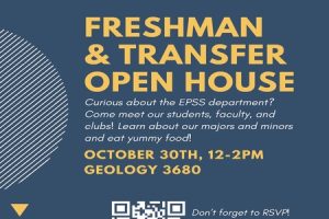 Freshman & Transfer Open House October 30, 2024 12-2PM Geology 3680 featured image